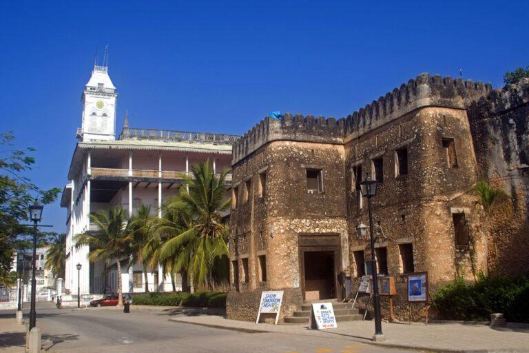The House of Wonders and Old Fort in historic Stone Town, Zanzibar